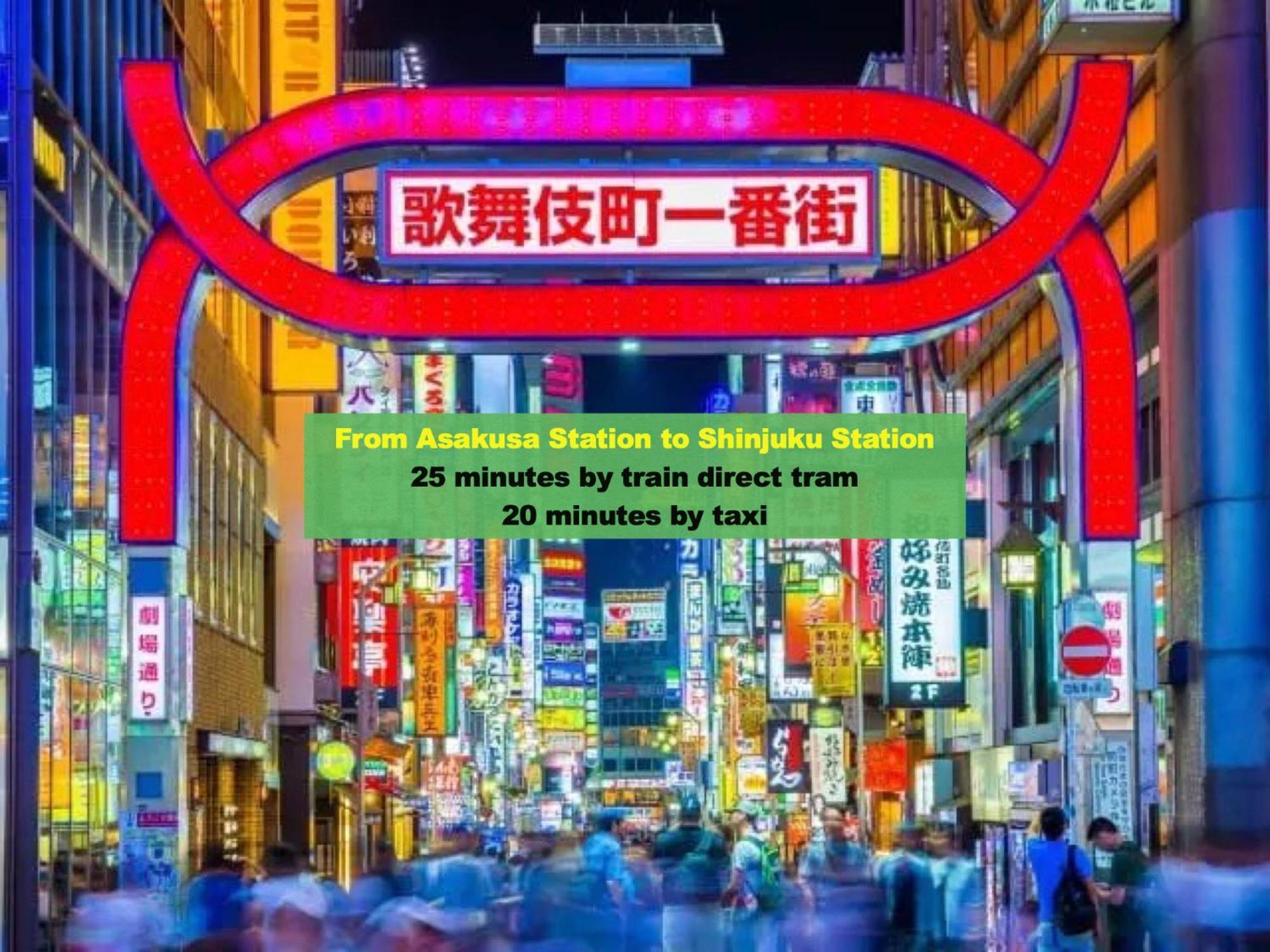 شقة 浅草スカイツリービューテラス 浅草寺3分 浅草駅6分 2-10人 成田&羽田空港直通 طوكيو المظهر الخارجي الصورة